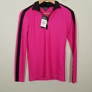 NWT Lauren Ralph Lauren Super Stretch Long Sleeve Polo Shirts Top Size XS